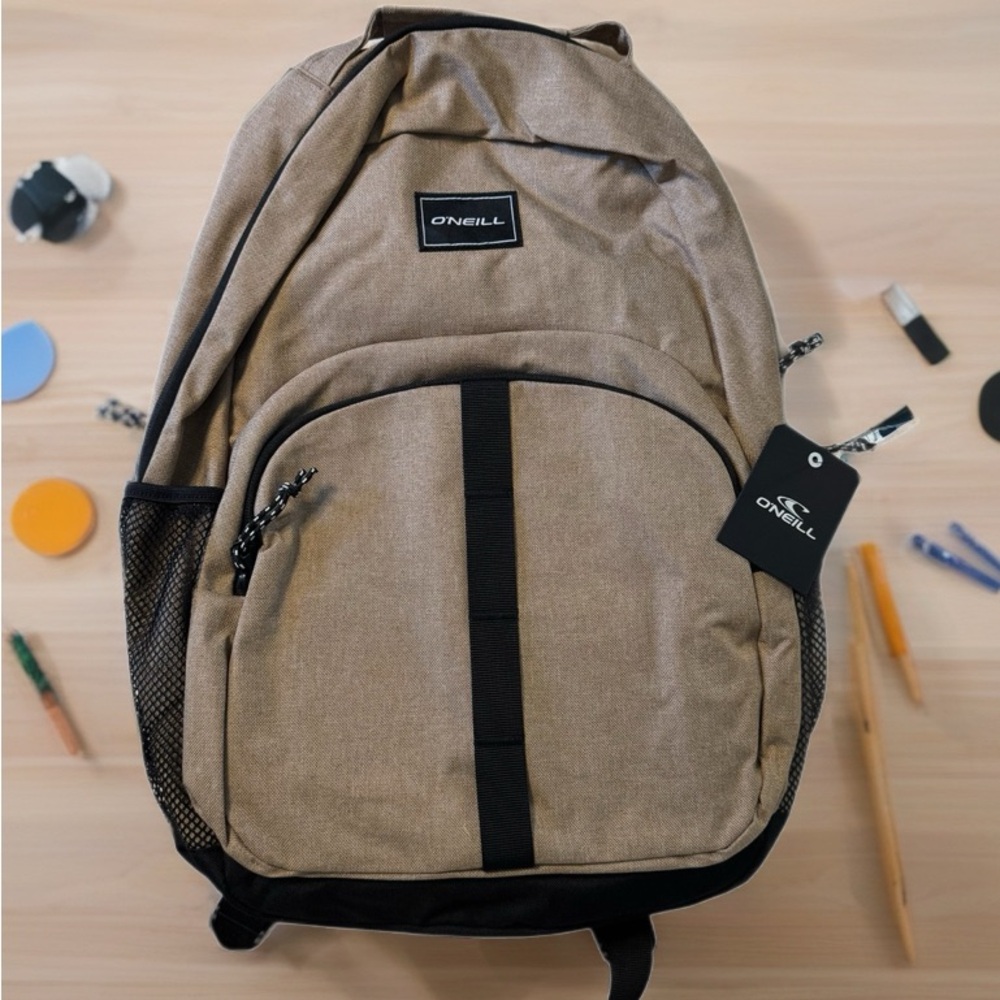 O'Neill Beige and Black Backpack for Men